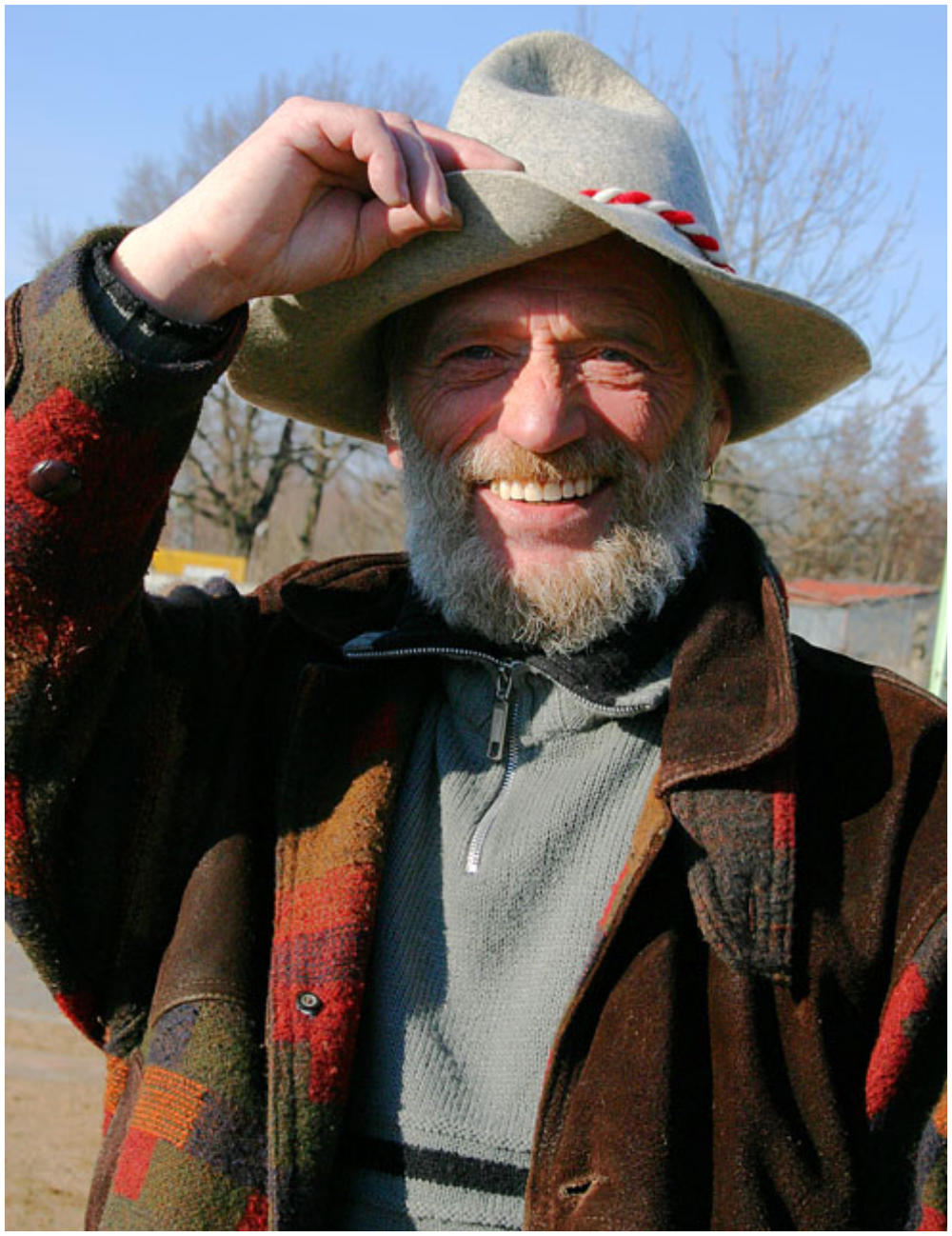 Mann mit Hut
