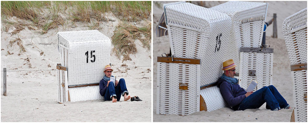 Lesen am Strand