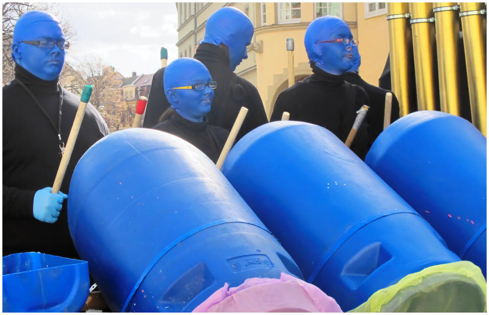 Blau in Blau