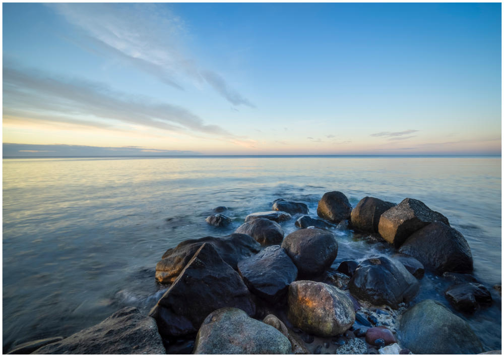 Morgens an der See